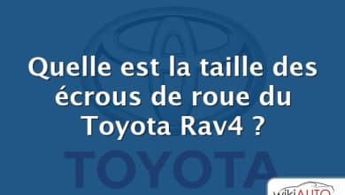 Quelle est la taille des écrous de roue du Toyota Rav4 ?